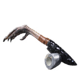 Turkey Foot Handle Obsidian Blade Ornamental Knife #1051 Mountain Man Knife
