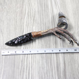 Turkey Foot Handle Obsidian Blade Ornamental Knife #1051 Mountain Man Knife