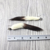 Ermine Tail Earrings  #605d  Mountain Man Earrings