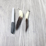 Ermine Tail Earrings  #605d  Mountain Man Earrings