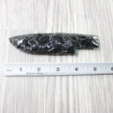 1 Obsidian Ornamental Knife Blade  #605d    Mountain Man Knife