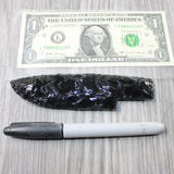 1 Obsidian Ornamental Knife Blade  #605d    Mountain Man Knife