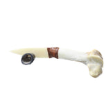 Deer Bone Handle Bone Blade Ornamental Knife #465d    Mountain Man Knife a