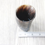 1 Small Horn Glass #865d       Medieval Tankard Double Shot Glass