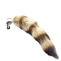 1 Raccoon Tail Key Ring #1552  Taxidermy Keychain Tassel Bag Tag