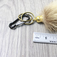 1 Raccoon Tail Key Ring #1552  Taxidermy Keychain Tassel Bag Tag