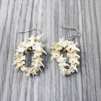 Rattlesnake Vertebrae Hoop Earrings  #4552  Mountain Man Earrings