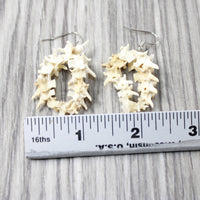 Rattlesnake Vertebrae Hoop Earrings  #4552  Mountain Man Earrings