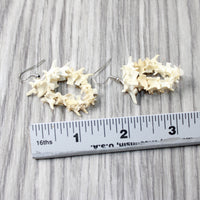 Rattlesnake Vertebrae Hoop Earrings  #4552  Mountain Man Earrings