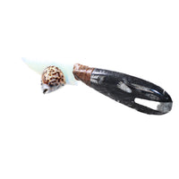 Orthoceras Fossil Handle Opalite Blade Ornamental Knife #2552 Mountain Man Knife