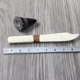 Bone Handle Bone Blade Ornamental Knife #405d    Mountain Man Knife a