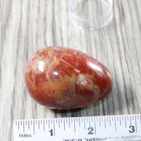1 Red Jasper Egg  124 Grams #6852 Gemstone Egg