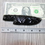 1 Obsidian Ornamental Knife Blade  #315d    Mountain Man Knife