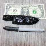 1 Obsidian Ornamental Knife Blade  #315d    Mountain Man Knife