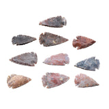 10 Large Stone Ornamental Arrowheads  #3761    Spearhead