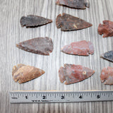 10 Large Stone Ornamental Arrowheads  #3761    Spearhead