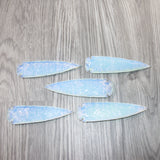 5 Opalite Ornamental Spearheads  #3861      Arrowhead