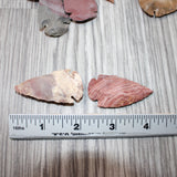 25 Large Stone Ornamental Arrowheads  #6961     Agate Jasper Arrowheads