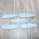 5 Opalite Ornamental Spearheads  #7961      Arrowhead