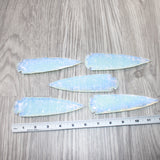 5 Opalite Ornamental Spearheads  #7961      Arrowhead