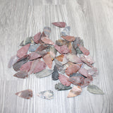 50 Large Stone Ornamental Arrowheads  #8061     Agate Jasper Arrowheads