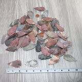 50 Large Stone Ornamental Arrowheads  #8061     Agate Jasper Arrowheads