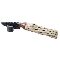 Cholla Cactus  Wood Handle Obsidian Blade Ornamental Knife #3452 Mountain Man Knife