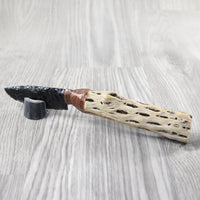 Cholla Cactus  Wood Handle Obsidian Blade Ornamental Knife #3452 Mountain Man Knife