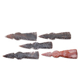 5 Stone Ornamental Tomahawk Heads  #0461    Agate Jasper Axe Hatchet Ax