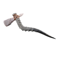 Impala Horn Handle Stone Head Ornamental Tomahawk #4452 Mountain Man Knife Axe Hatchet