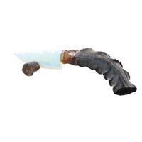 Impala Horn Handle Opalite Blade Ornamental Knife #2552 Mountain Man Knife