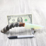 Impala Horn Handle Opalite Blade Ornamental Knife #2552 Mountain Man Knife