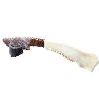 Deer Jaw Handle Stone Blade Ornamental Knife #1652 Mountain Man Knife