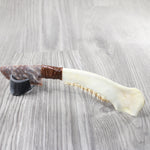 Deer Jaw Handle Stone Blade Ornamental Knife #1652 Mountain Man Knife z