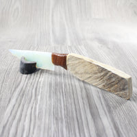 Moose Antler Handle Opalite Blade Ornamental Knife #1752 Mountain Man Knife