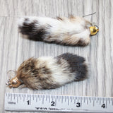 Bobcat Tail Earrings  #4061  Mountain Man Earrings
