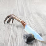 Turkey Foot Handle Opalite Blade Ornamental Knife #7153 Mountain Man Knife
