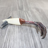 Turkey Foot Handle Bone Blade Ornamental Knife #1261    Mountain Man Knife a