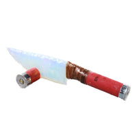 Shotgun Shell Hull Handle Opalite Blade Ornamental Knife #9253 Mountain Man Knife