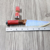 Shotgun Shell Hull Handle Opalite Blade Ornamental Knife #9253 Mountain Man Knife