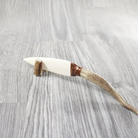 Deer Antler Handle Bone Blade Ornamental Knife #24253 Mountain Man Knife