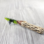 Cholla Cactus Wood Handle Glass Blade Ornamental Knife #3553 Mountain Man Knife z