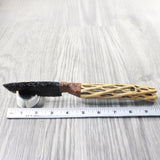 Cholla Cactus Wood Handle Obsidian Blade Ornamental Knife #0553 Mountain Man Knife
