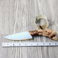 Grapevine Wood Handle Opalite Blade Ornamental Knife #0553 Mountain Man Knife