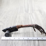 Turkey Foot Handle Obsidian Blade Ornamental Knife #9553 Mountain Man Knife