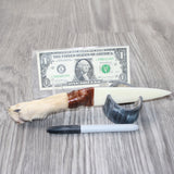 Coyote Handle Bone Blade Ornamental Knife #1761    Mountain Man Knife a
