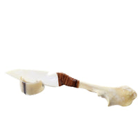 Deer Bone Handle Bone Blade Ornamental Knife #4853 Mountain Man Knife