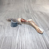 Deer Antler Handle Stone Blade Ornamental Knife #2861    Mountain Man Knife