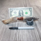 Deer Antler Handle Stone Blade Ornamental Knife #2861    Mountain Man Knife