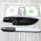 1 Obsidian Ornamental Knife Blade  #9153  Mountain Man Knife